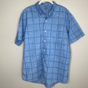 IZOD SALTWATER Short Sleeve Button Down Shirt